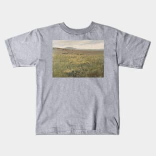 Grazing Cows Oil on Canvas Painting Kids T-Shirt